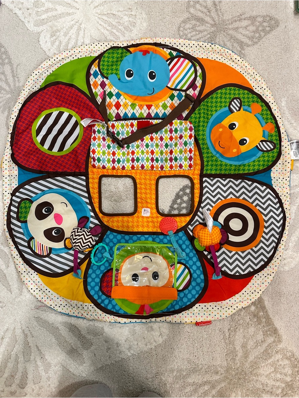 Infantino Play & Away Jungle Cart Seat Cover and Play mat